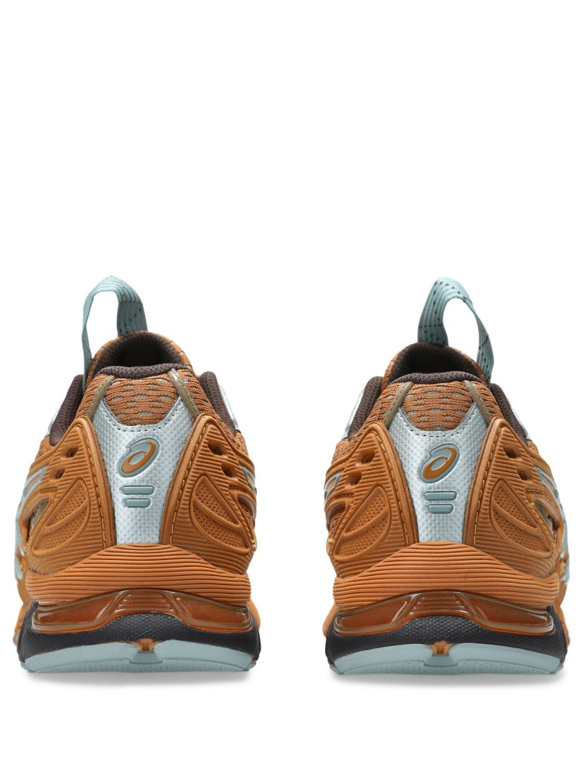 Asics X Kiko Kostadinov Burnt Orange Low-Profile Sneakers With Light Blue Accents