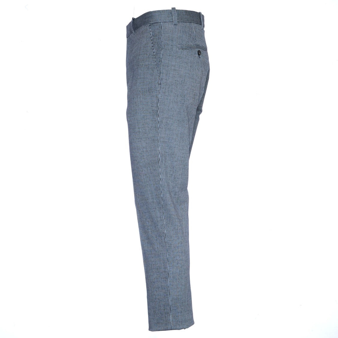 Circolo 1901 Tailored Microquadro Piquet Trousers With Functional Pockets