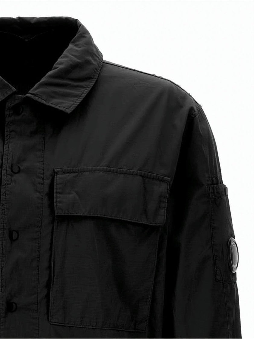 C.P. Company Boxy Fit Long-Sleeve Shirt With Flap Pockets