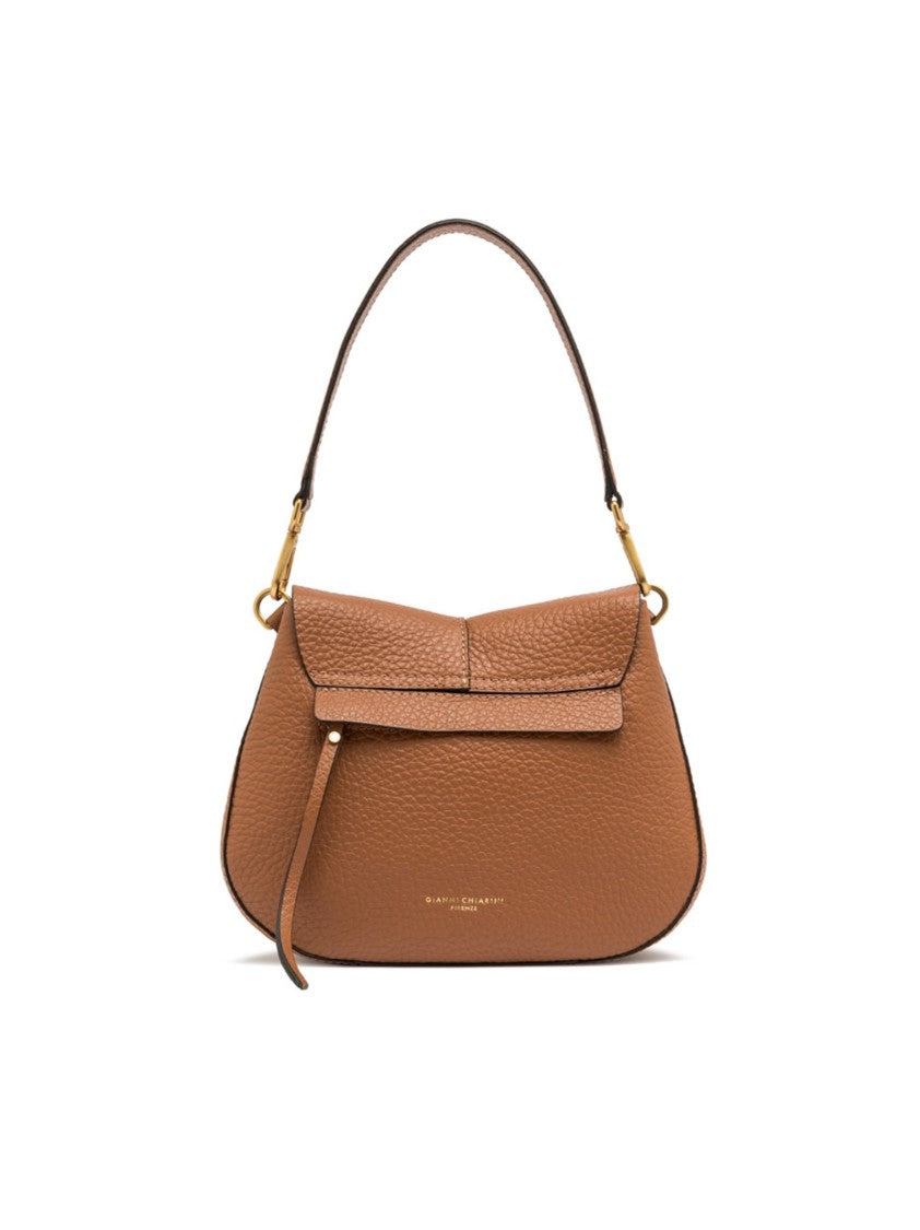 Gianni Chiarini Round Structured Handbag With Maxi Grained Leather