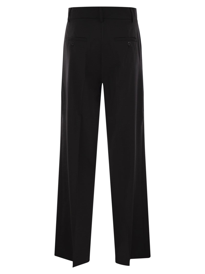 Max Mara Visivo - Wool Palazzo Trousers