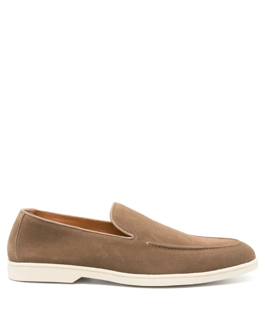 Doucal's Brown Suede Moccasins