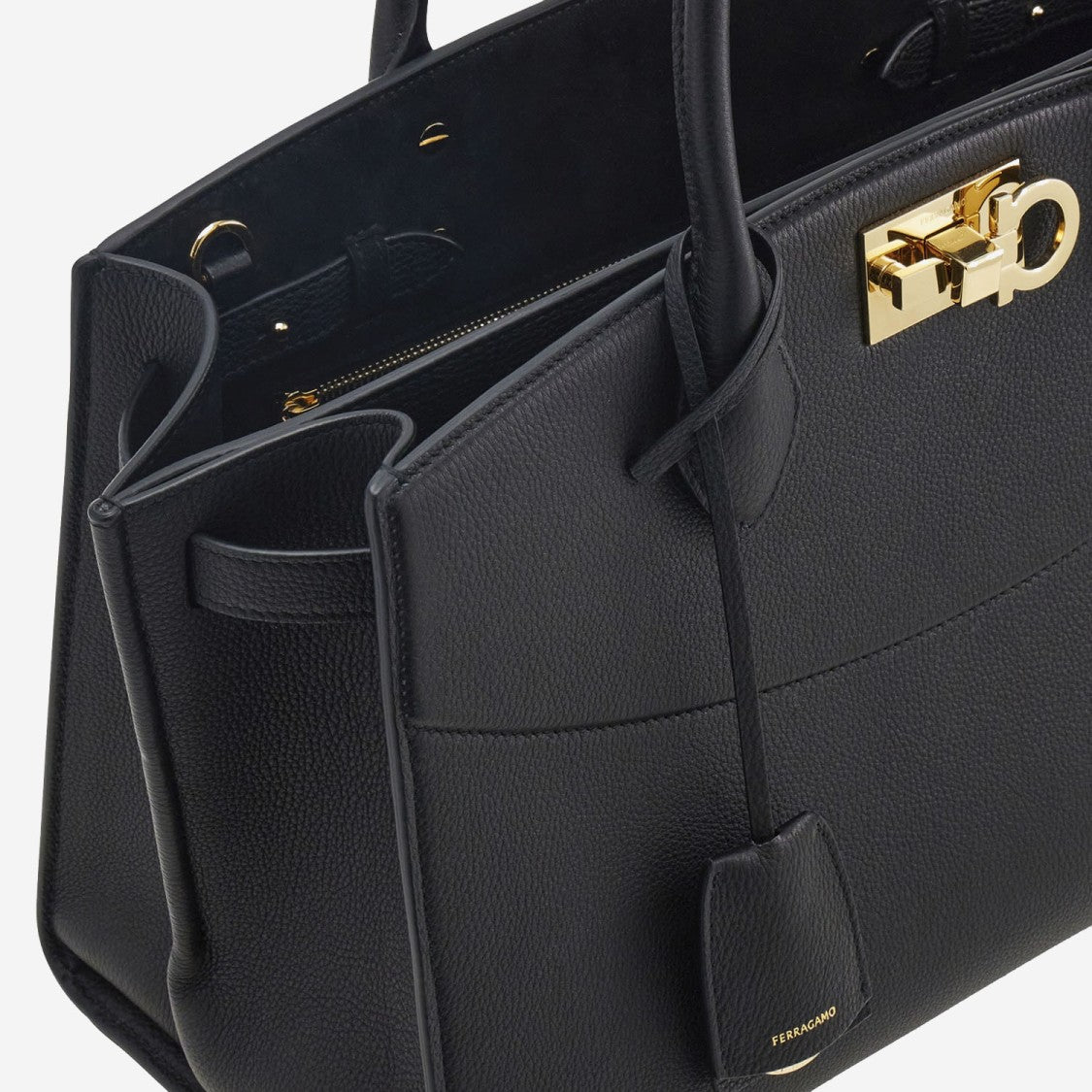 Salvatore Ferragamo Grained Leather Handbag