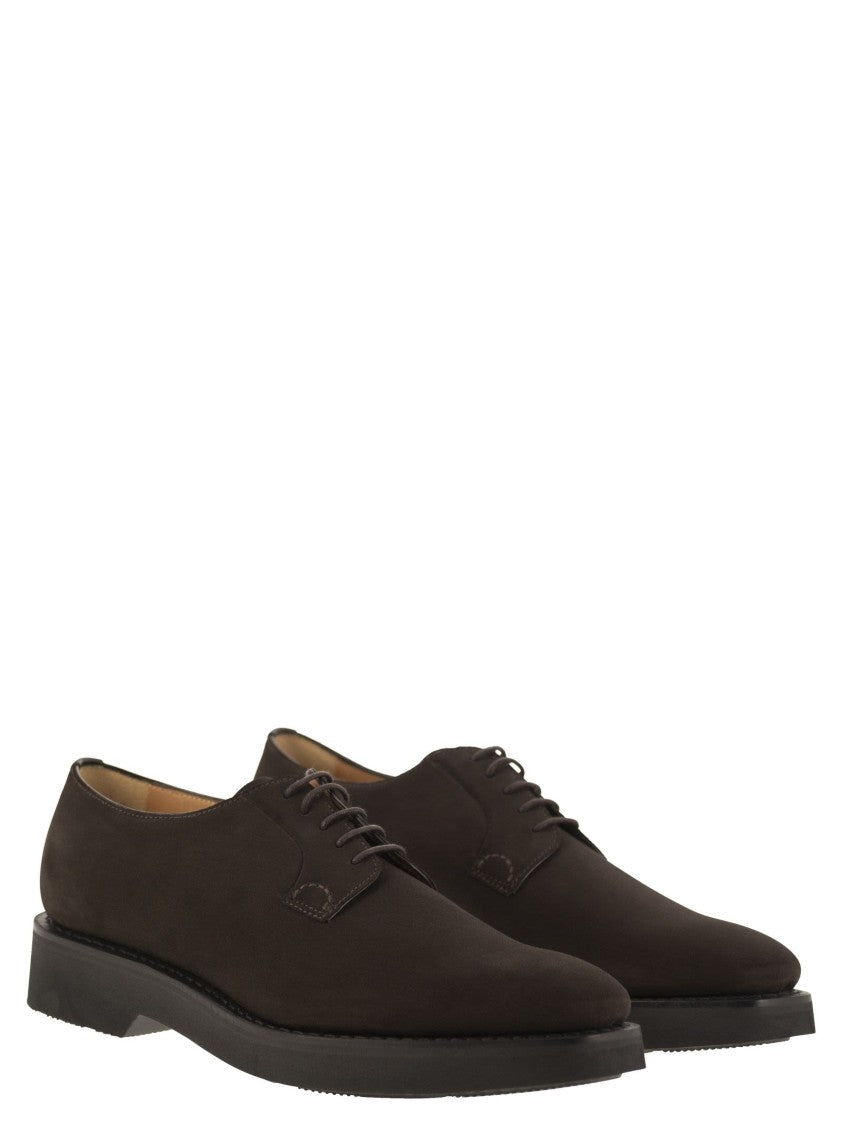 Church's Suede Calfskin Derby With Goodyear Construction