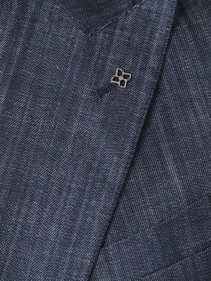 Tagliatore Double-Breasted Tailored Jacket With Textured Fabric