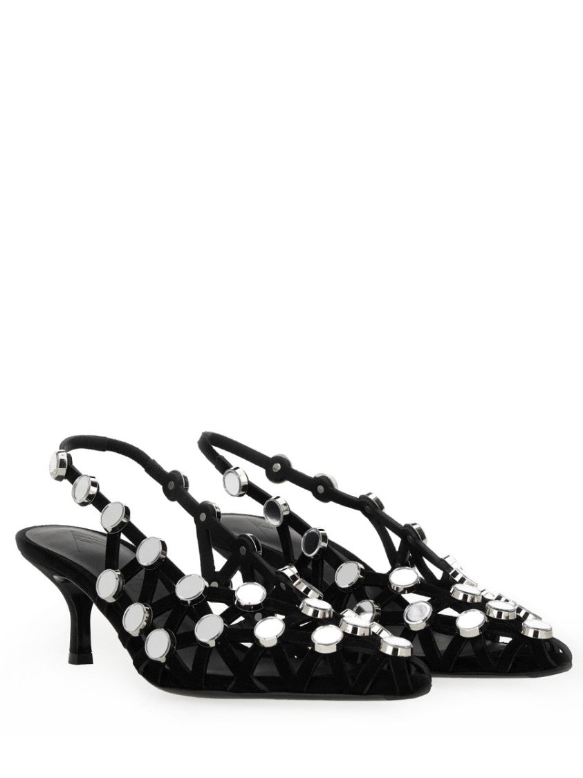 The Attico Slingback "Grid"