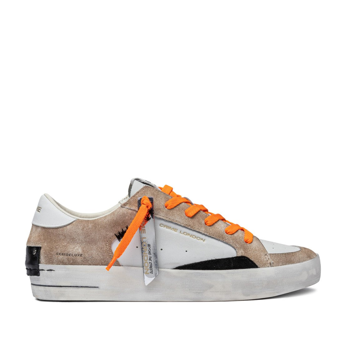 Crime London Sk8 Deluxe Sneakers In Soft Leather