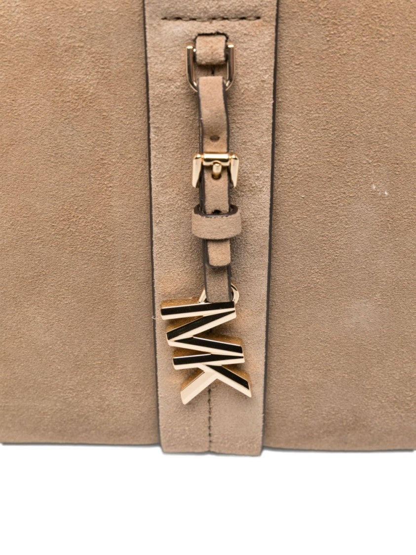 Michael Kors Structured Beige Vitello Leather Handbag