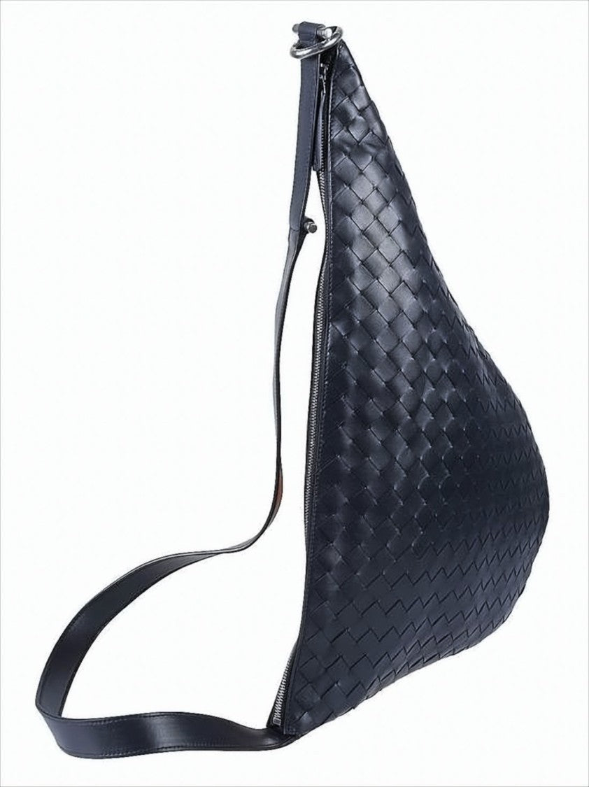 Bottega Veneta Triangular Woven Leather Shoulder Bag