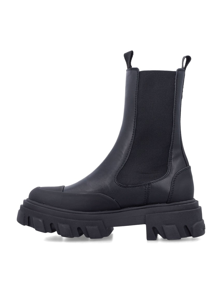 Ganni Cleated Mid Chelsea Boot