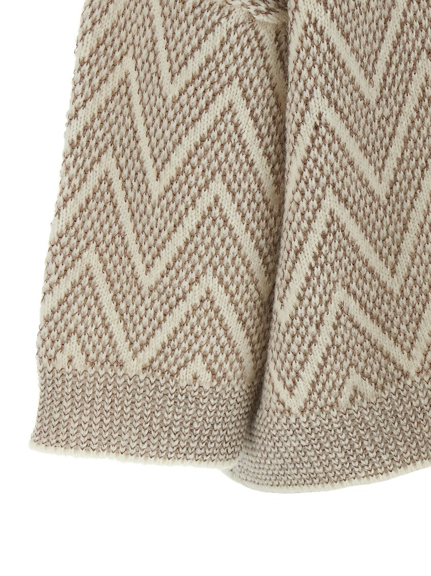 Peserico Zigzag Crop Sweater