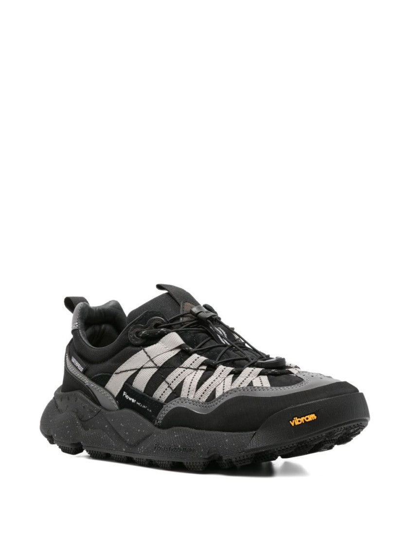 Flower Mountain Calf Leather Sneakers With Unique Lacing System