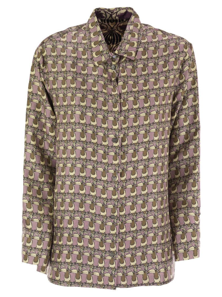 Max Mara Times - Reversible Printed Silk Shirt