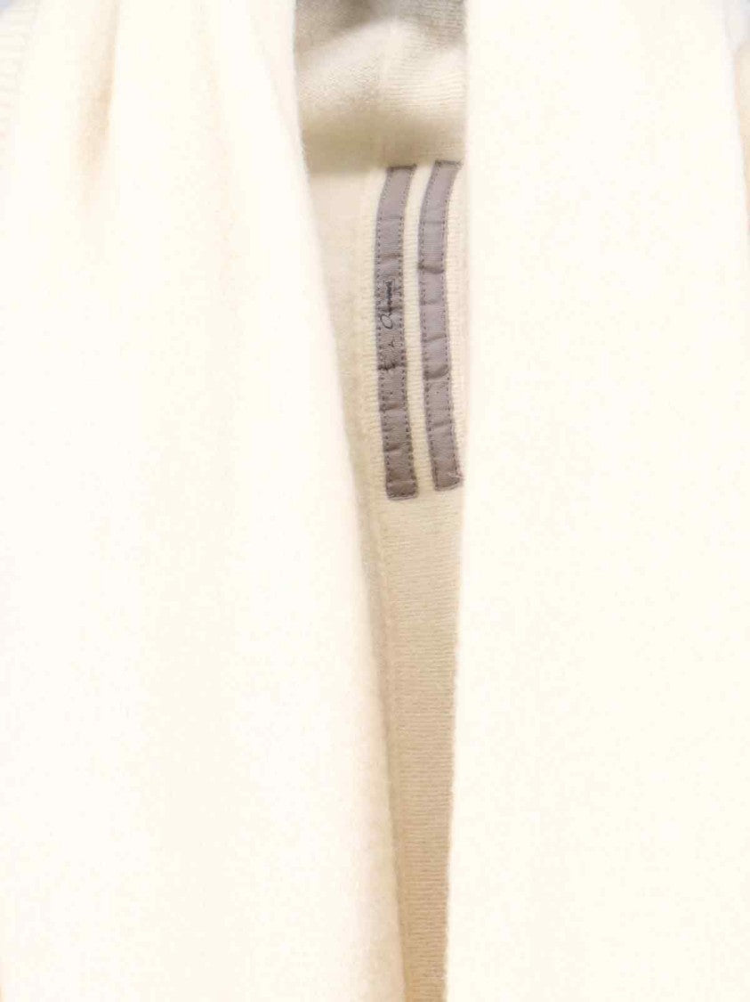 Rick Owens Beige Alpaca Blend Draped Cardigan