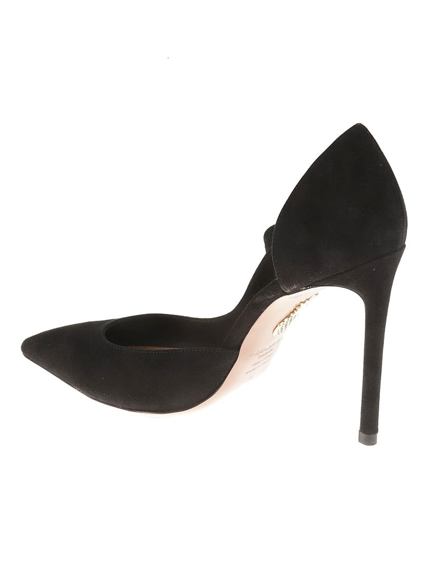 Aquazzura Pointed Toe Pumps With Bow Detail