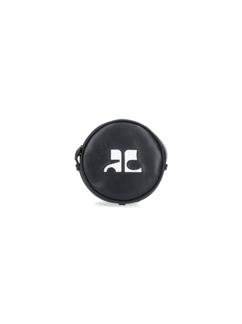 Courrèges "Reedition Circle" Mini Bag – Black