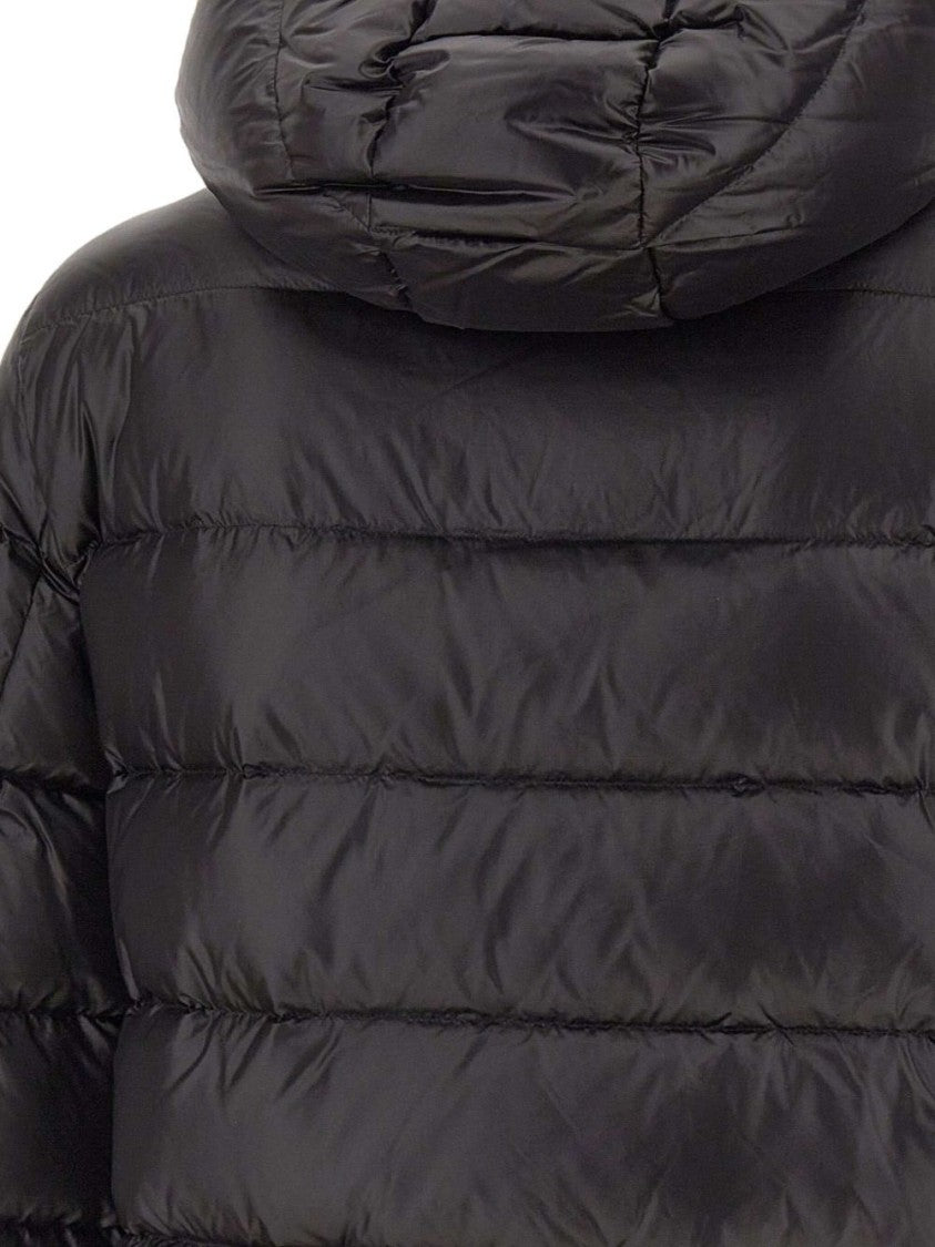 Peuterey Quilted Black Jacket With Padded Hood