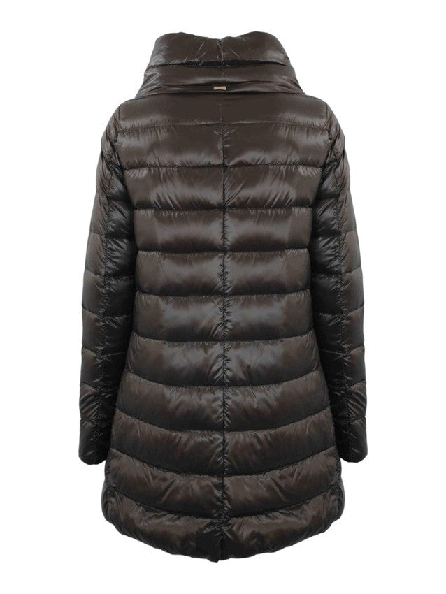Herno 3/4 Length Ultralight Puffer Jacket With Crater Collar
