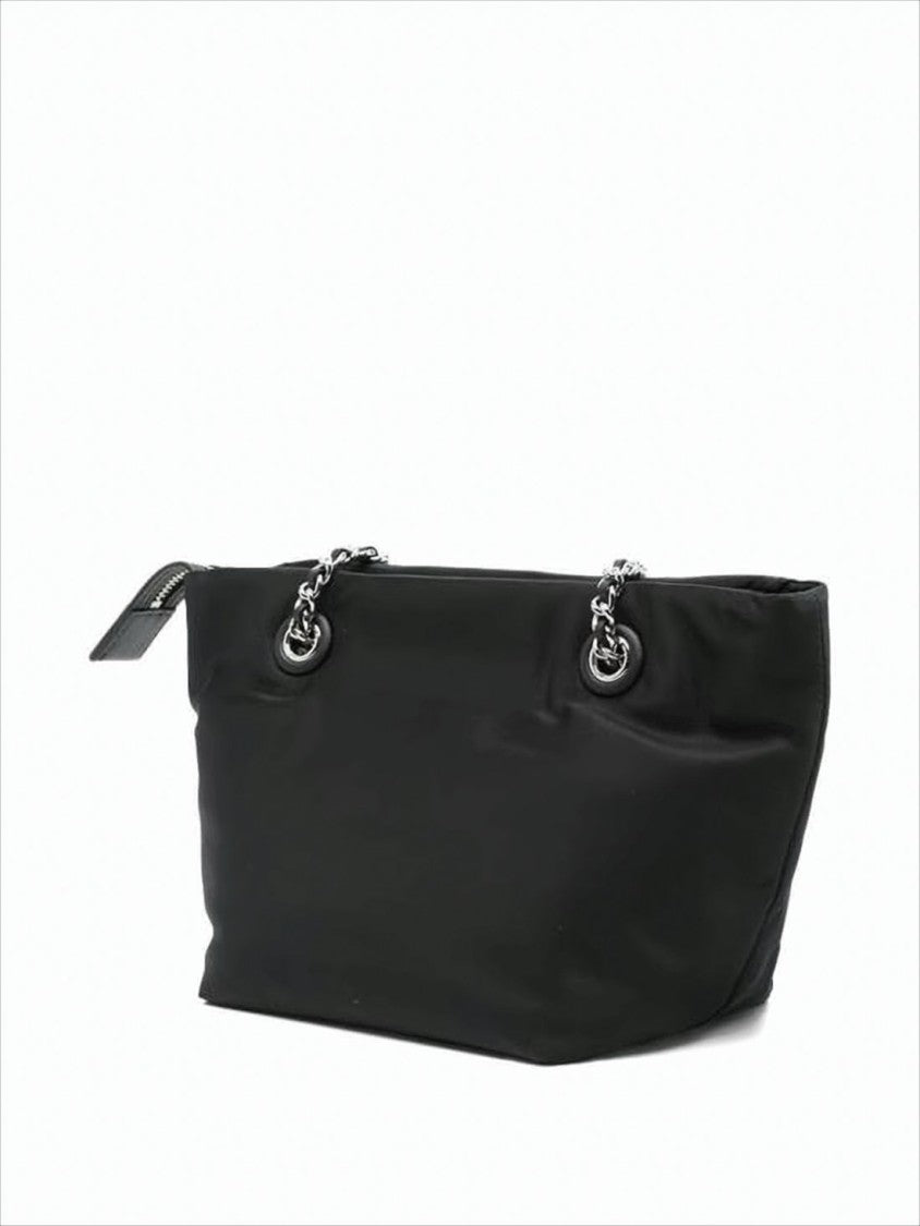 Tory Burch Nylon Tote Bag With Embossed Logo