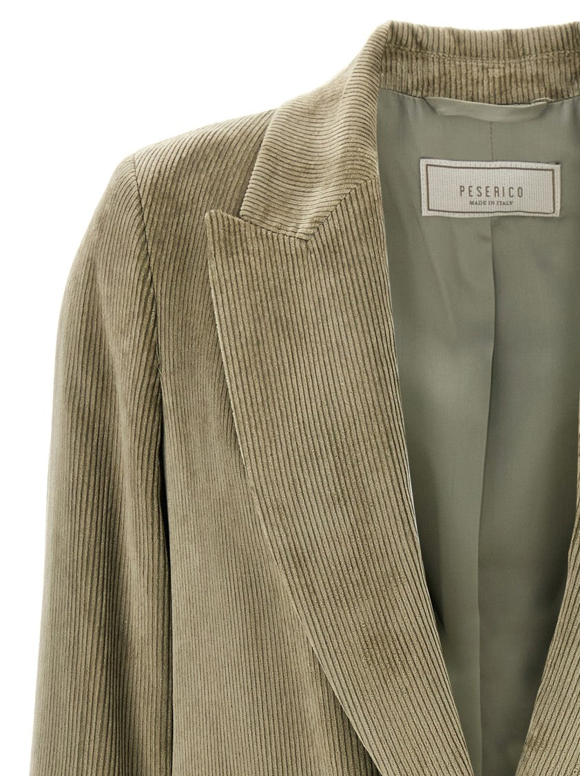 Peserico Ribbed Velvet Blazer