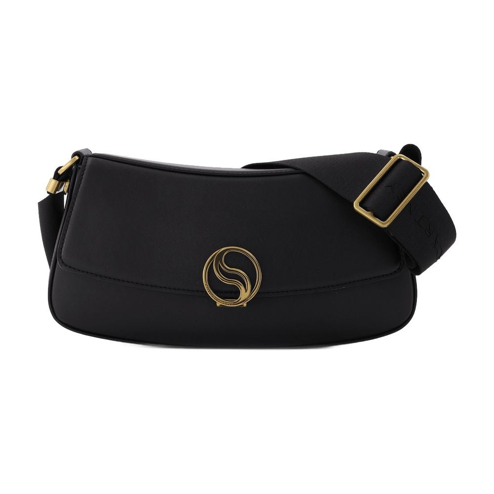 Stella Mccartney S-Wave Small Hobo Bag - Black - Leather Vegan