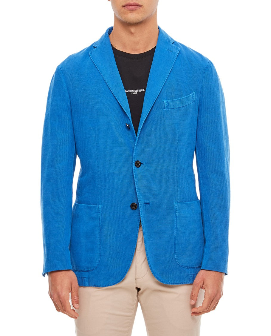 Boglioli Single-Breasted Jacket 2 Buttons In Cotton Canvas