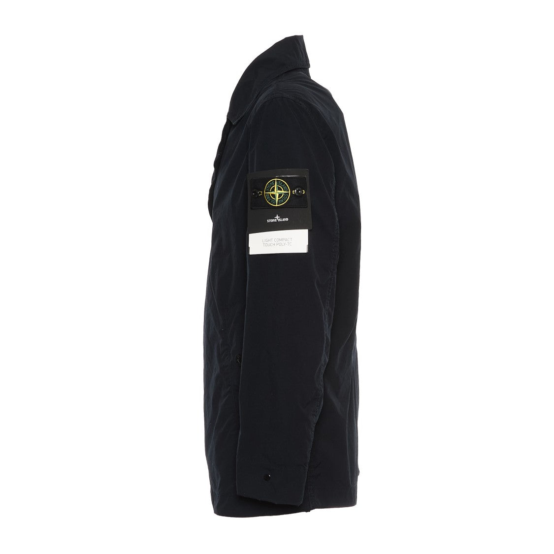 Stone Island Tailored Black Jacket With Structured Collar