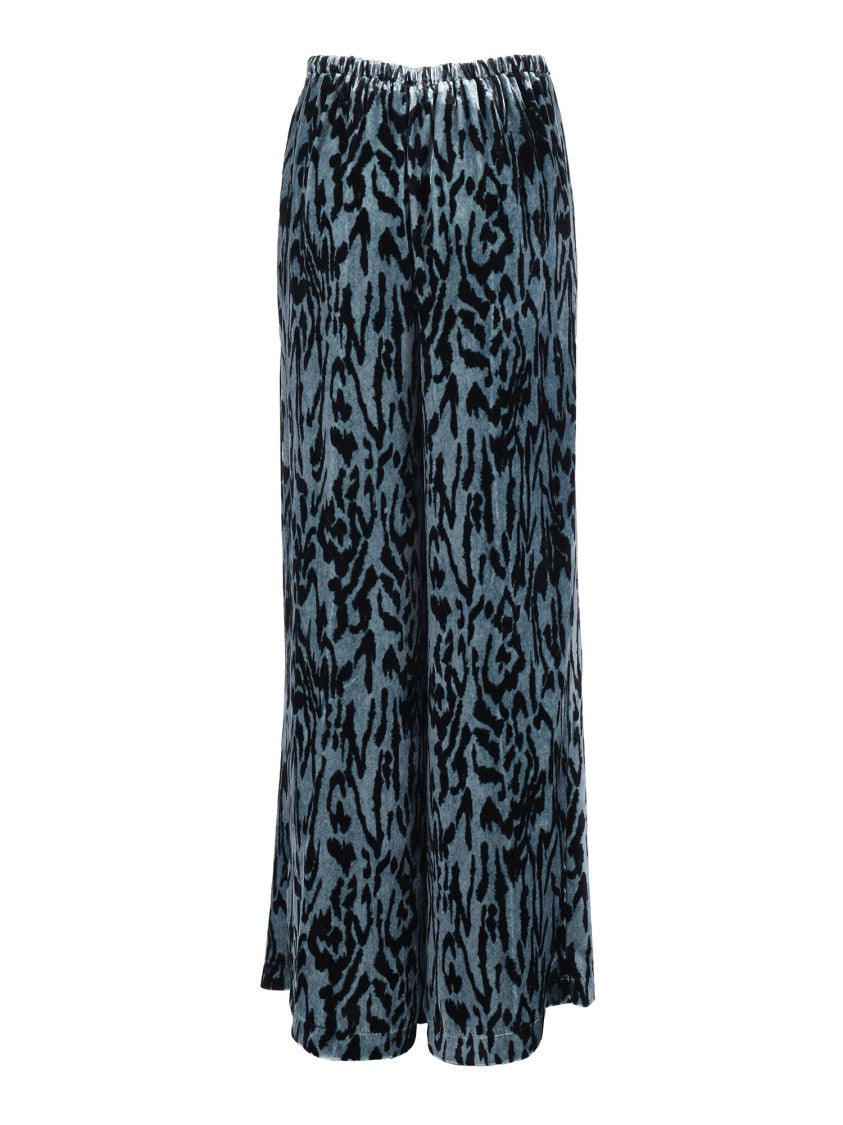 Forte Forte Moiré Print Velvet Trousers