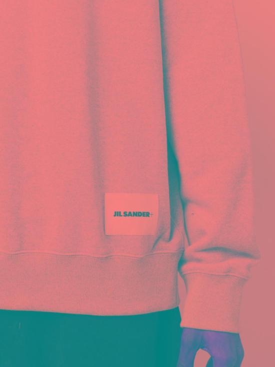 Jil Sander Relaxed Fit Grey Cotton Long-Sleeve Sweatshirt