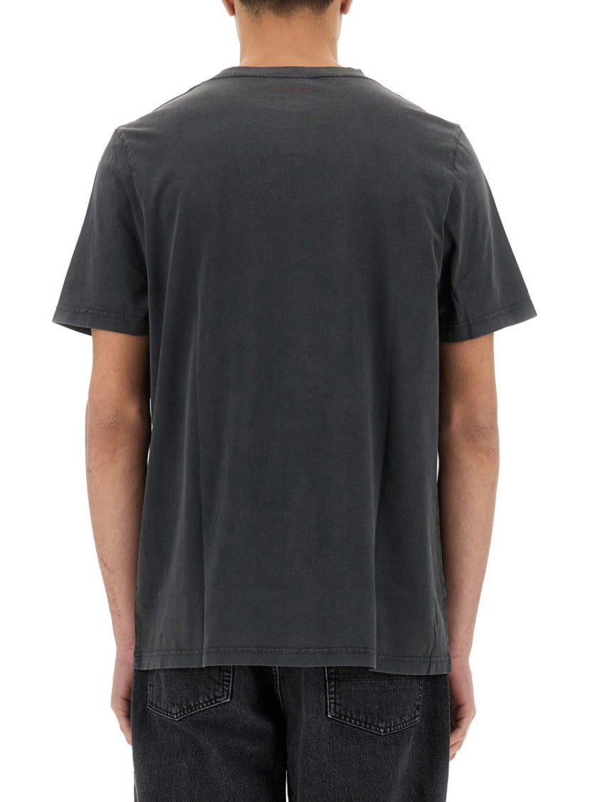 Courrèges Logo Print T-Shirt With Vintage Aesthetic