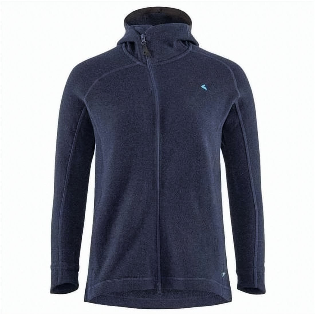 Klattermusen Fitted Blue Jacket With High Collar And Hood