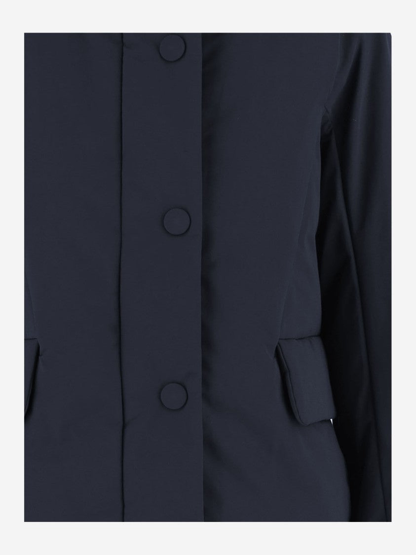 Aspesi Cotton Blend Jacket With High Collar And Flap Pockets