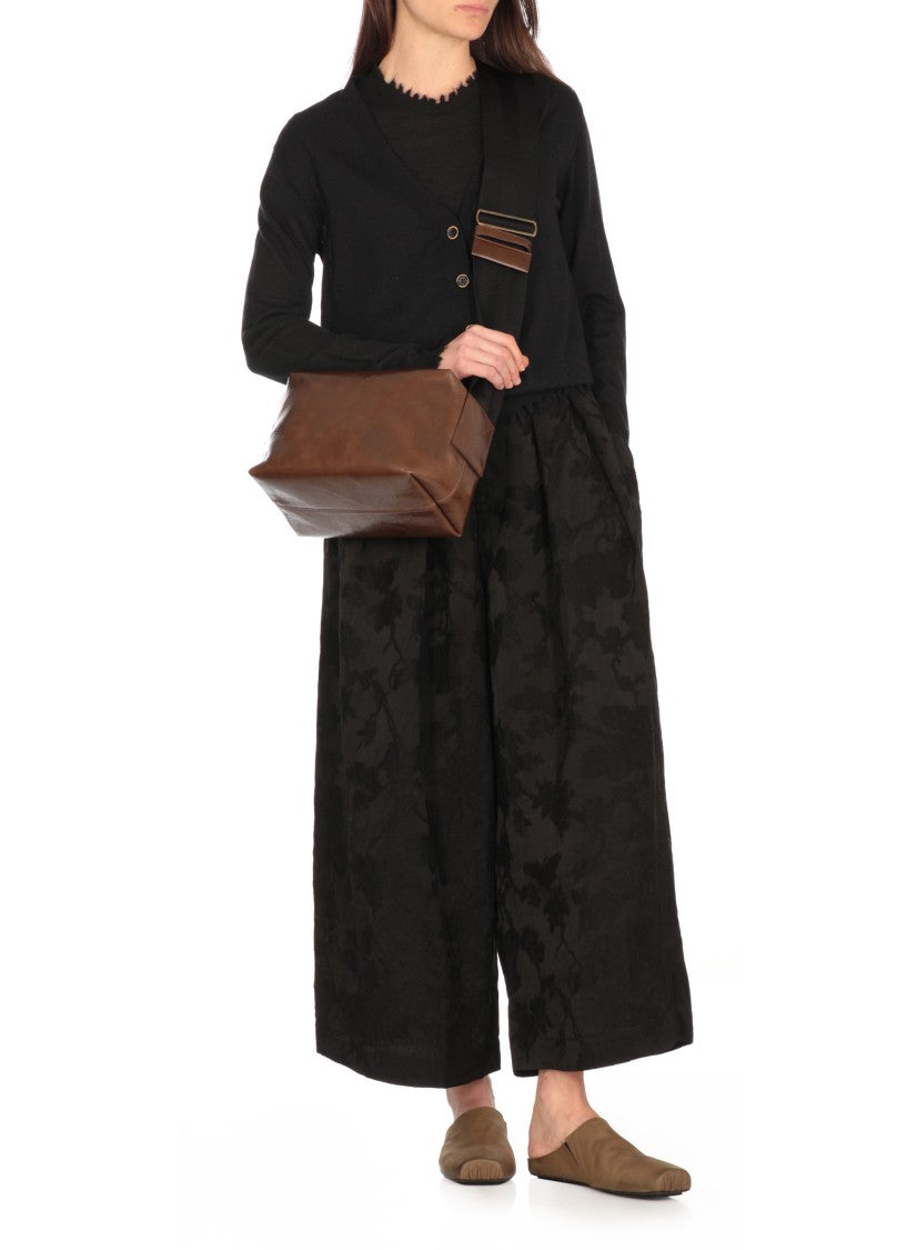 Uma Wang V-Neck Black Cashmere Cardigan