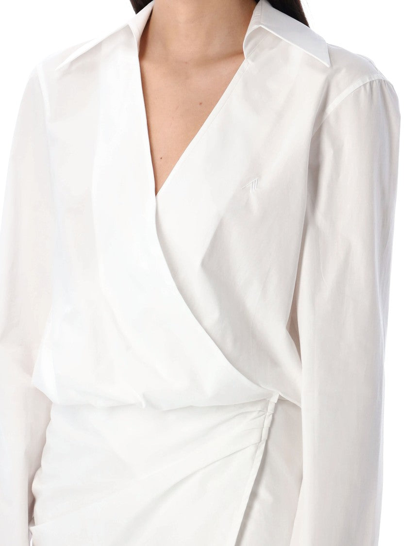 The Attico Popeline Shirt Mini Dress