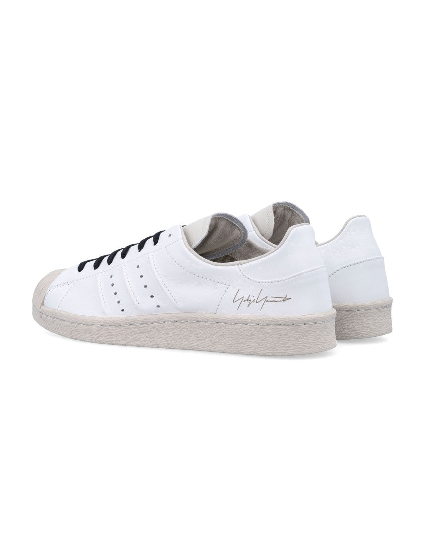 Y-3 Superstar Minimalist White Leather Sneakers