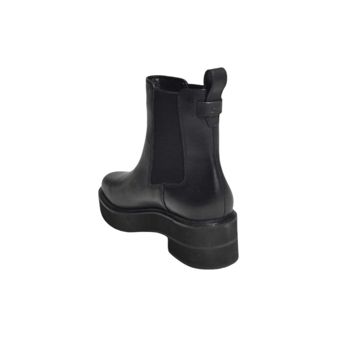 Lauren Ralph Lauren Adrianna Ankle Boots In Black Burnished Leather