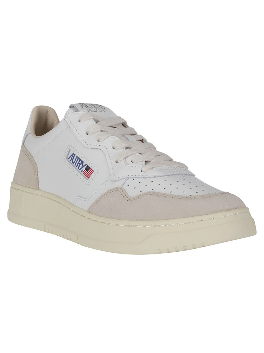 Autry Textured Low Sneakers With Elevated Sole