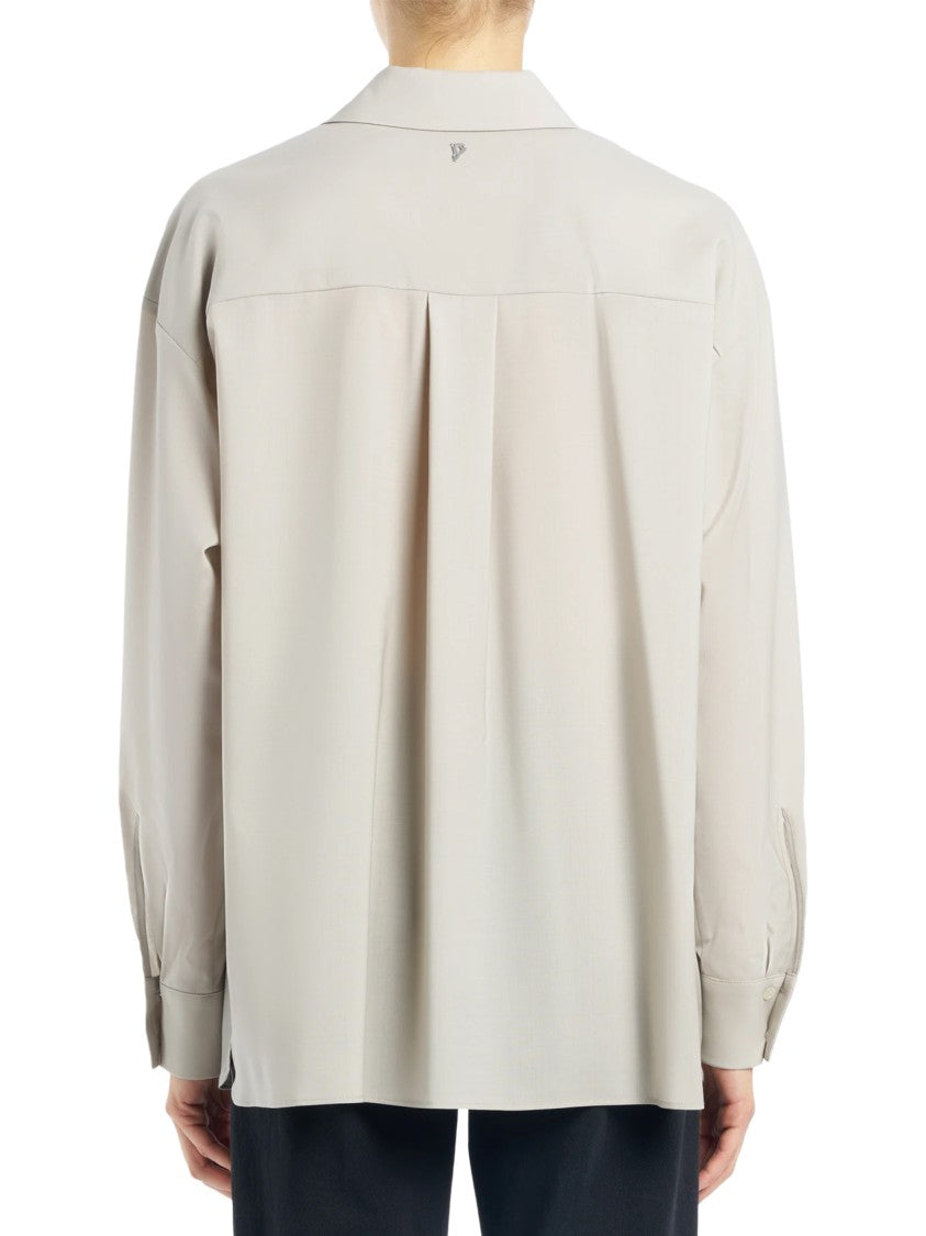 Dondup Tailored Fit Black Shirt With Button-Down Front