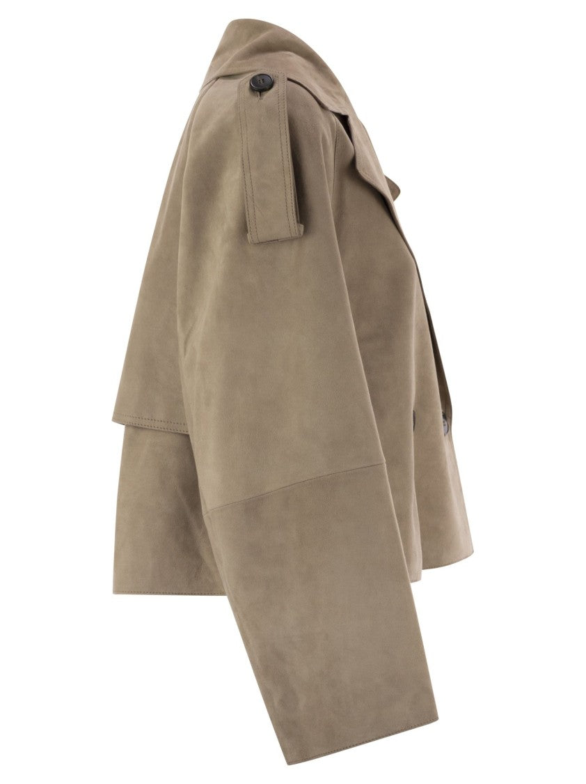 Max Mara Maga - Short Suede Trench Coat
