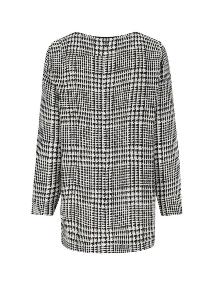Gianluca Capannolo Houndstooth Midi Dress – White