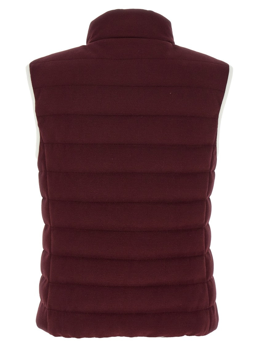 Brunello Cucinelli Piqué Cotton Goose Down-Padded Vest