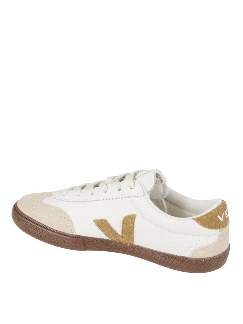 Veja Low-Top Sneakers With Beige Suede Accents