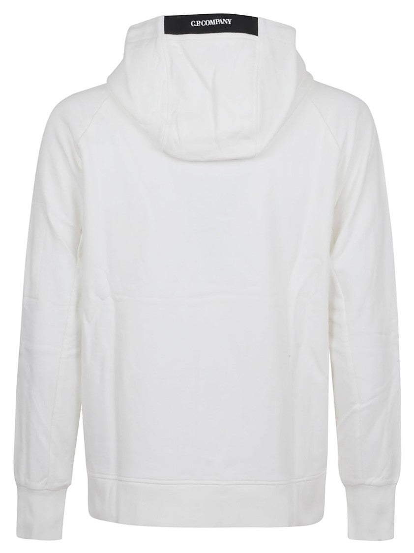 C.P. Company Diagonal Weave Brushed Fleece Hooded Sweatshirt