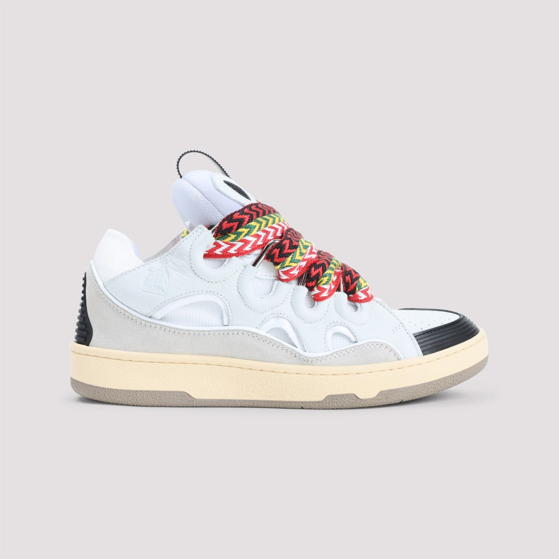 Lanvin Suede Leather Curb Sneakers