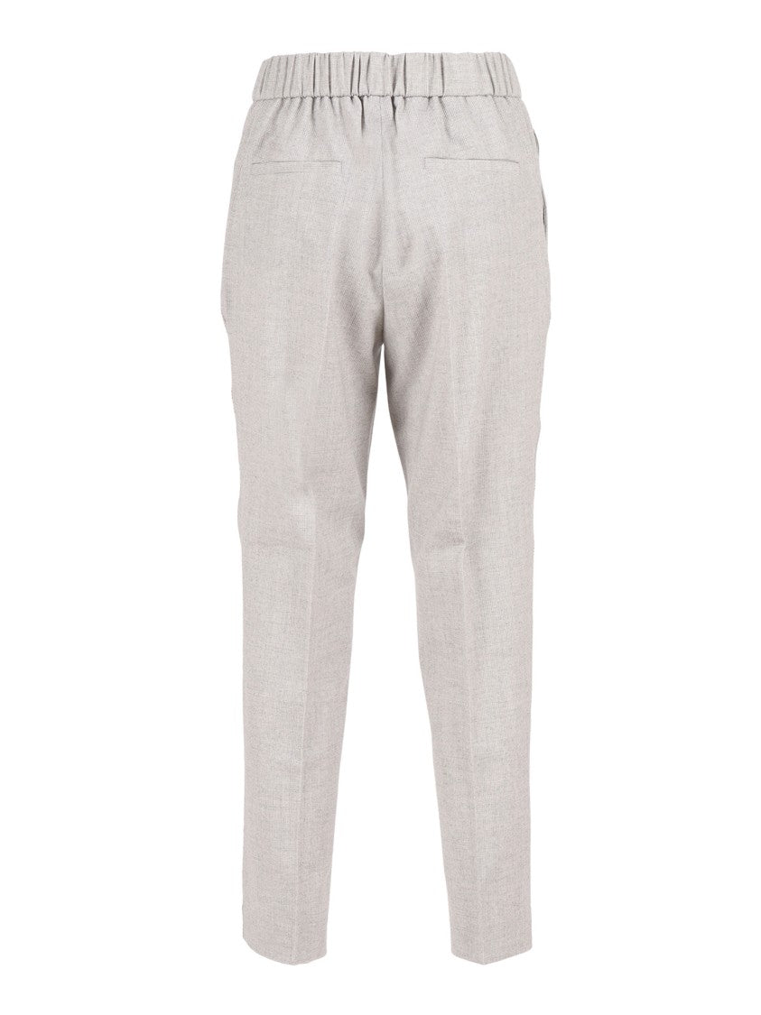 Peserico Straight Leg Trousers With Tailored Fit