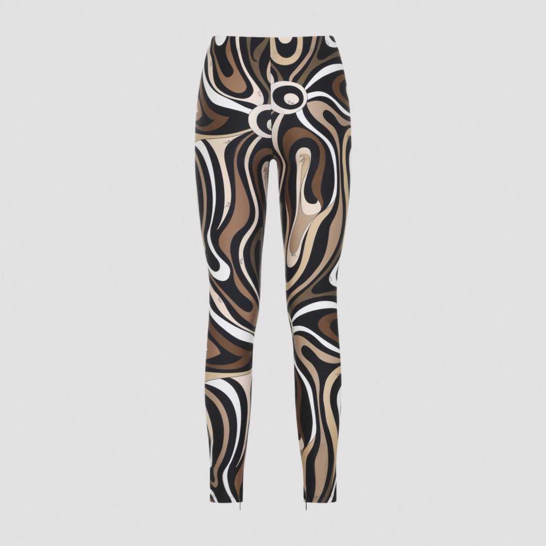 Pucci Geometric Pattern Black Leggings