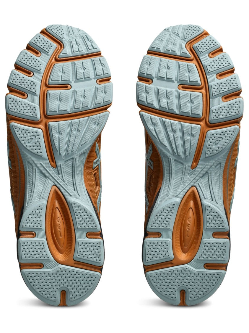 Asics X Kiko Kostadinov Burnt Orange Low-Profile Sneakers With Light Blue Accents