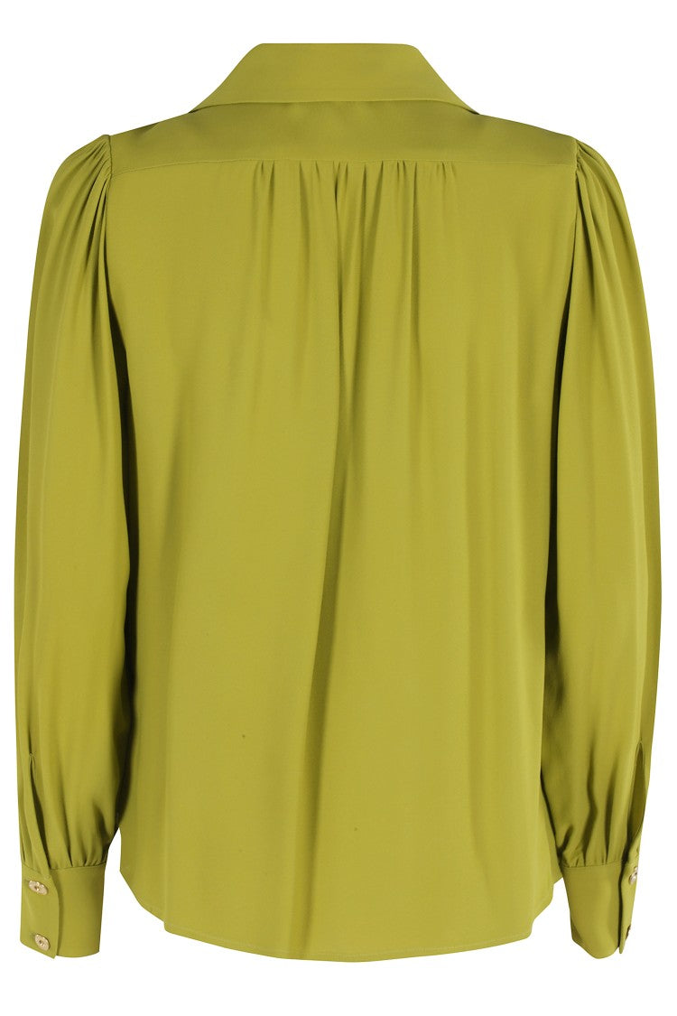 Elisabetta Franchi Long-Sleeved Blouse With Classic Collar