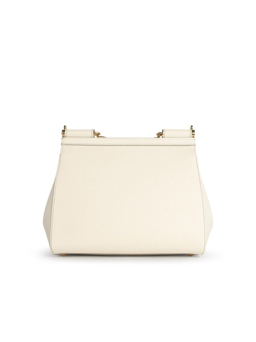 Dolce & Gabbana 'Sicily' White Leather Bag