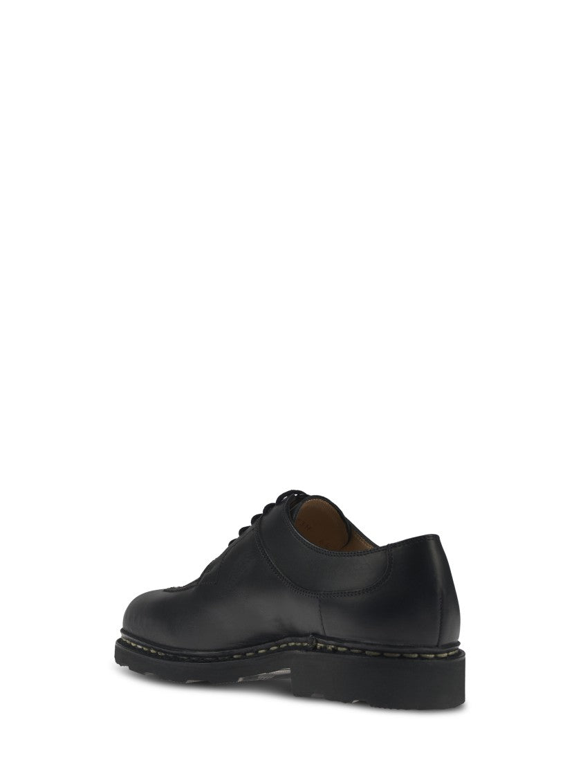 Paraboot Smooth Leather Lace-Up Flat Shoes